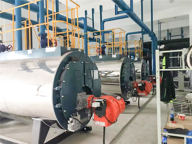 環(huán)保燃氣熱水鍋爐現(xiàn)場圖